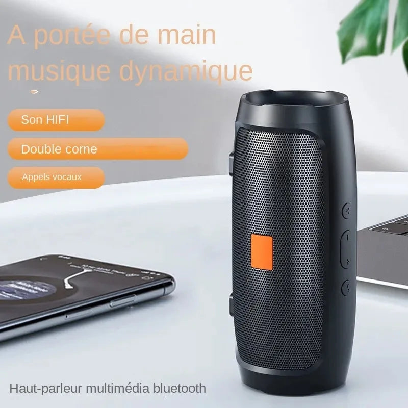 Haut-parleur Bluetooth portable — double stéréo, USB, TF, FM, subwoofer, extérieur