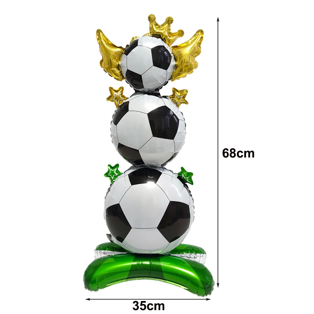 Ballons Aluminium Thème Football — Décoration Fête Anniversaire & Baby Shower Enfant