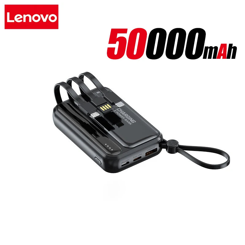 Power Bank 120W grande capacité — 4 câbles intégrés, affichage numérique intelligent, portable