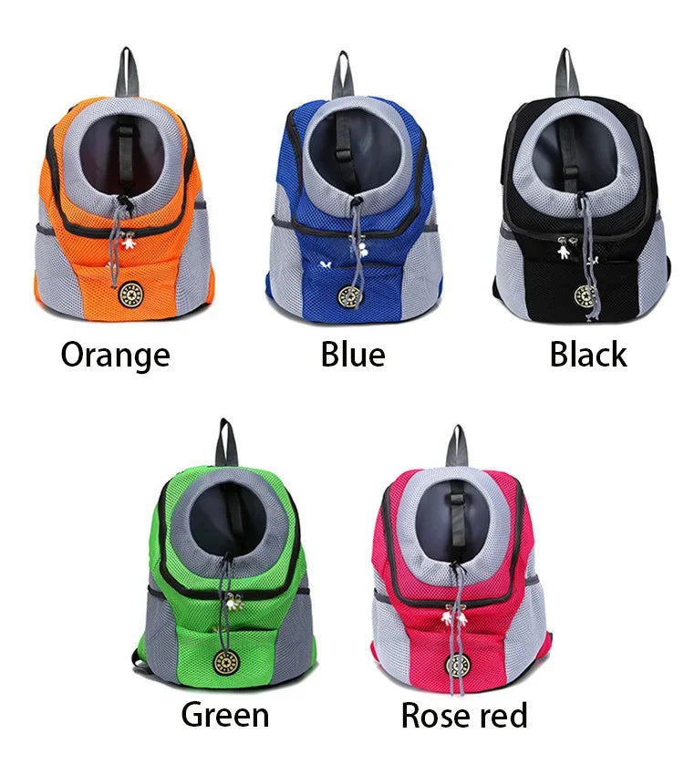 Nouveau chien animal de compagnie sac à dos transporteur sac de voyage avant Pack respirant réglable avec bandes réfléchissantes de sécurité pour la randonnée en plein air chats