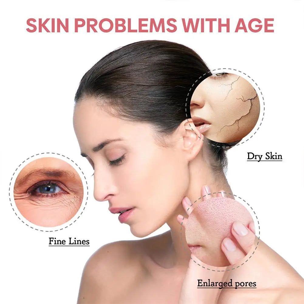 Sérum facial reafirmante 5 en 1, difumina líneas finas, hidratante, aclarante, vitamina C, ácido hialurónico, reduce los poros, cuidado de la piel