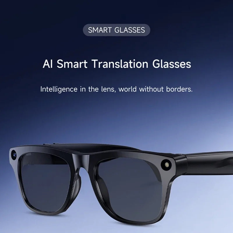 Lunettes intelligentes AI 8K HD photochromiques — Bluetooth, caméra, appel, musique, traducteur