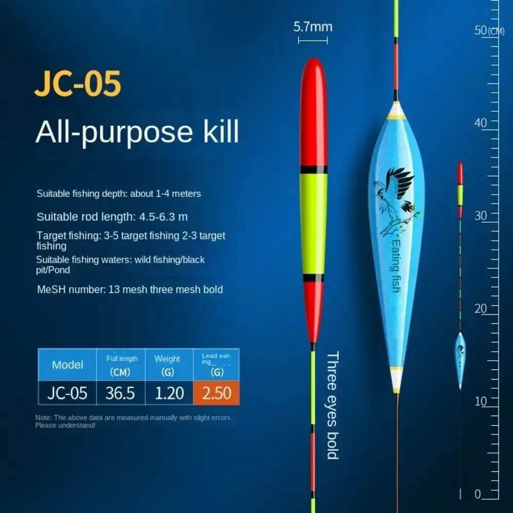 Flotador de pesca de cola triangular, gran flotabilidad, alta calidad, estable,, alta sensibilidad, boya vertical, característica compuesta
