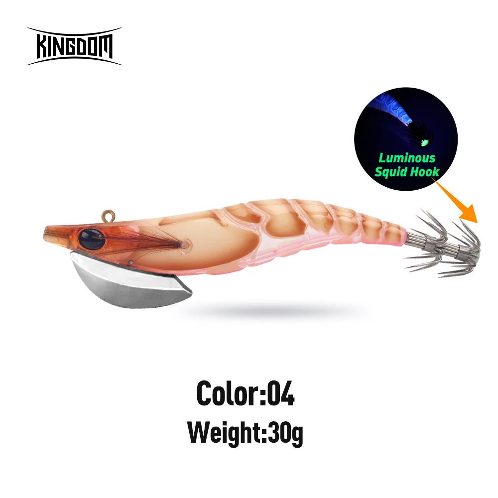 Kingdom Egi-Leurre Élcoulant à enfoncement lent, appât Élidéal pour la pêche en mer, à la turlutte, au poulpe ou à la seiche