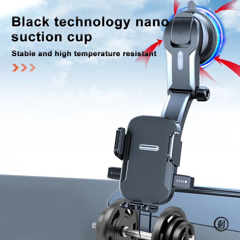 Soporte universal de teléfono para salpicadero de coche, soporte de teléfono móvil para navegación GPS, soporte universal colgante para parabrisas de escritorio