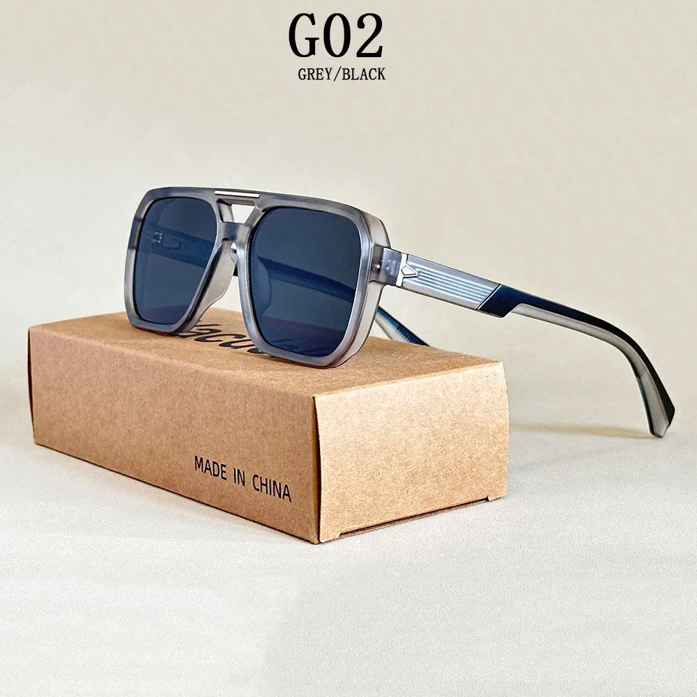 Gafas de sol cuadradas para hombre, de moda, vintage, para mujer, 2025, Gafas de Sol Hombre, Lunettes Soleil Femme, envío directo