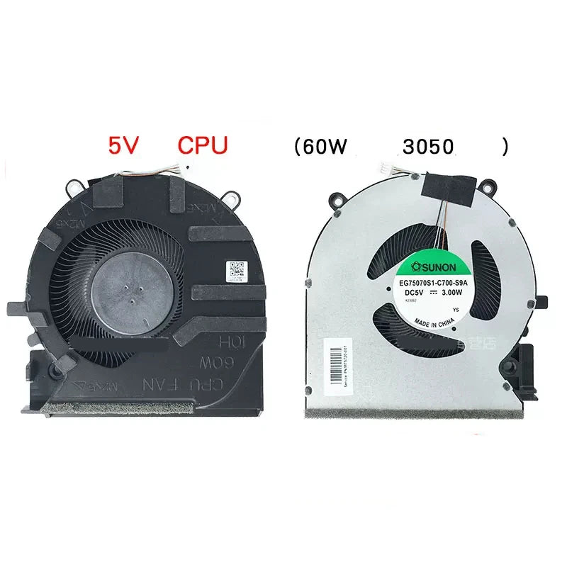Nouveau véritable ventilateur de refroidissement CPU GPU pour ordinateur portable pour HP Victus 7/8 16-D 16-E TPN-Q263 Q264 M75721 M75723 M7572 80W 60W