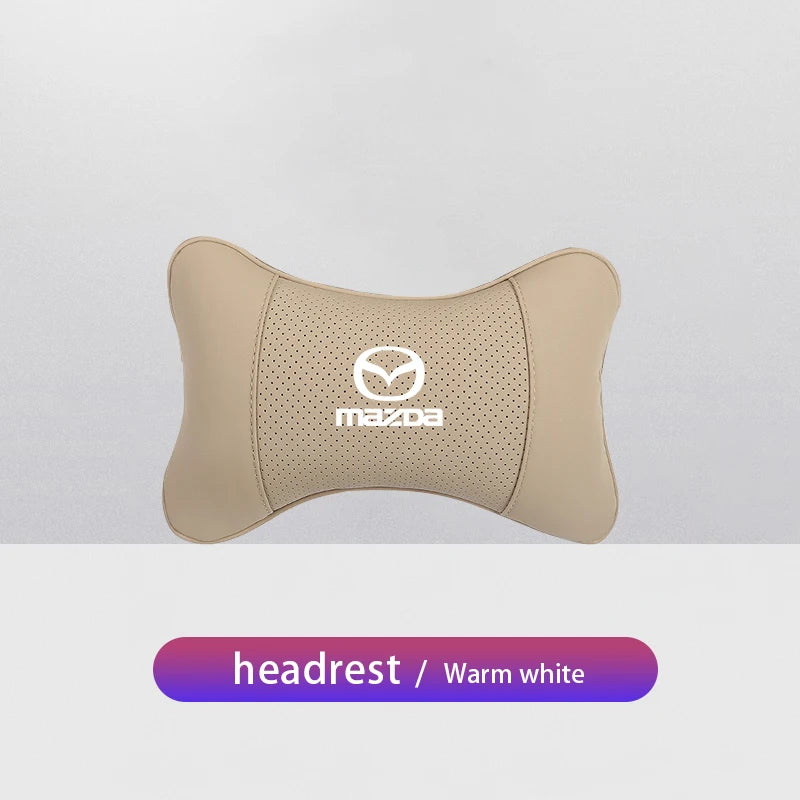 Almohada cervical para asiento de coche, accesorios para reposacabezas de asiento de coche para Mazda 3 6 CX5 2 CX3 CX9 MX5 RX8 Axela Demio Atenza