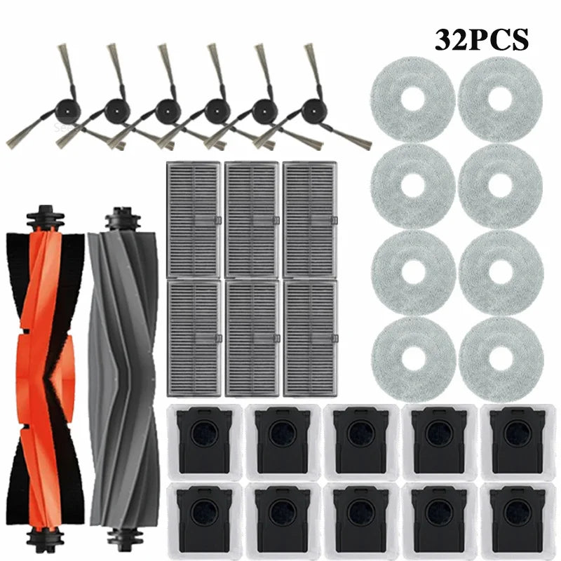 Dreame L40 Ultra / X40 Ultra Robot Vacuum Cleaner Accessories Dust Bags Mop Main Side Brushes Cloths HEPA Filters Spare Parts