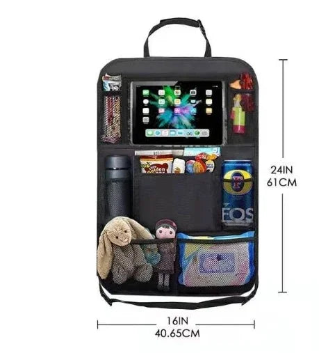 Organisateur de siège de voiture multi-poches, matériau Durable et étanche avec support de tablette, parfait pour les voyages sur route et l'utilisation quotidienne 2026