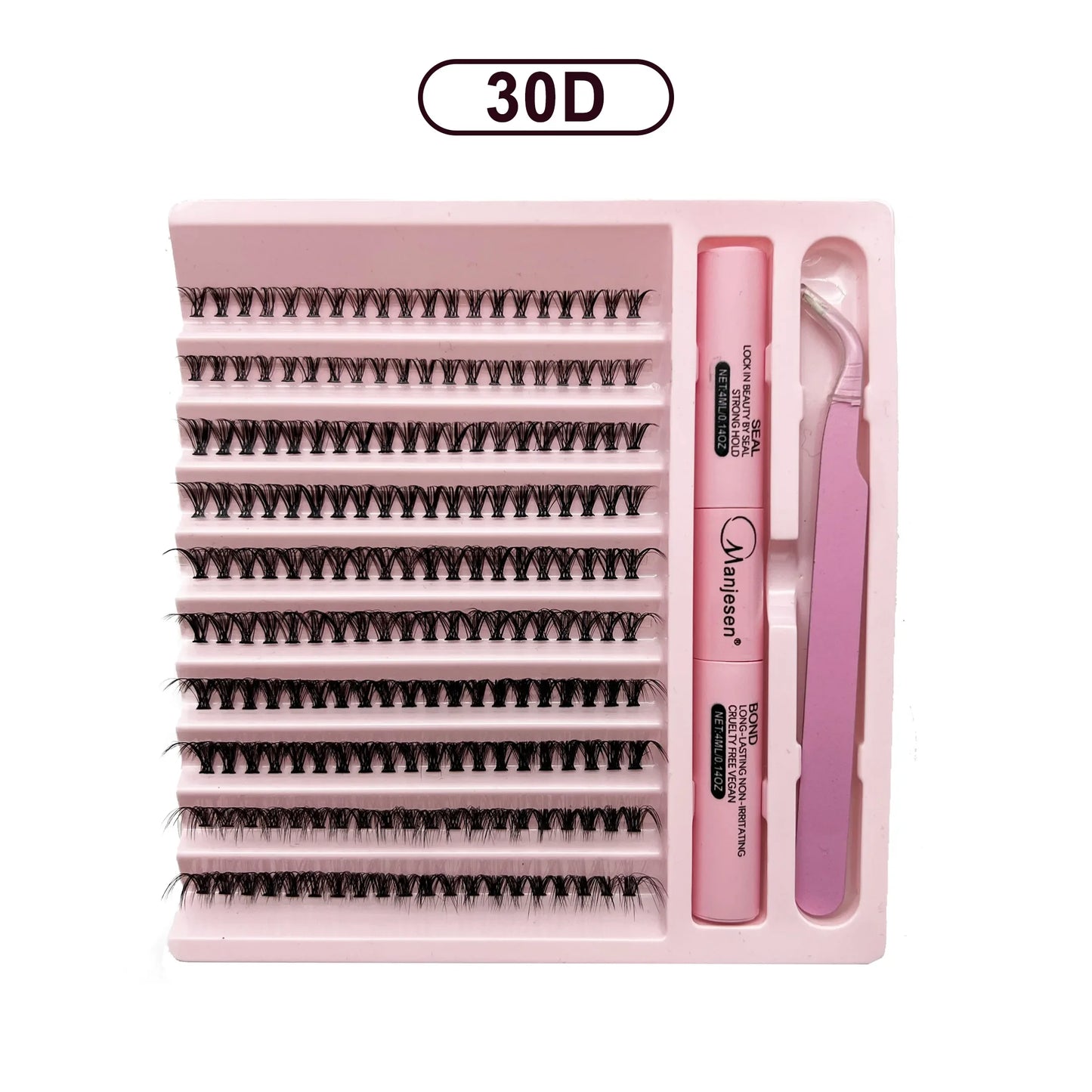 Kit de extensión de pestañas DIY, grupos de pestañas, unión y sellado de pestañas, herramientas de maquillaje para pegar pestañas, accesorios de pegamento, 200 piezas