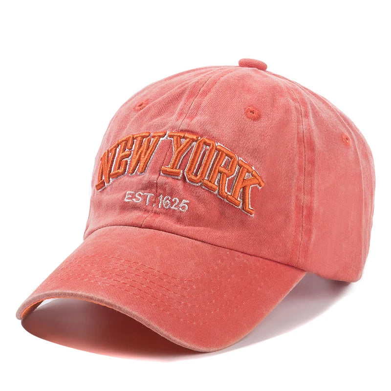 Gorra de béisbol de algodón lavado New York para hombres y mujeres, gorras snapback, gorras de béisbol, protección solar, CasVentajas, gorra de papá, gorra para exteriores, 2024