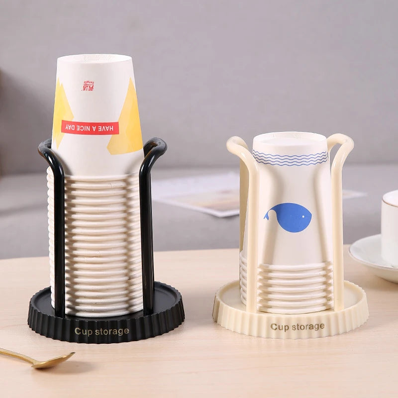 Porte-gobelet en papier jetable domestique, support de rangement de gobelets en papier de bureau, adapté au salon, à la salle à manger et autres gobelets