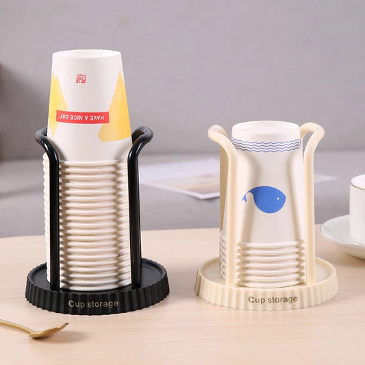 Porte-gobelet en papier jetable domestique, support de rangement de gobelets en papier de bureau, adapté au salon, à la salle à manger et autres gobelets
