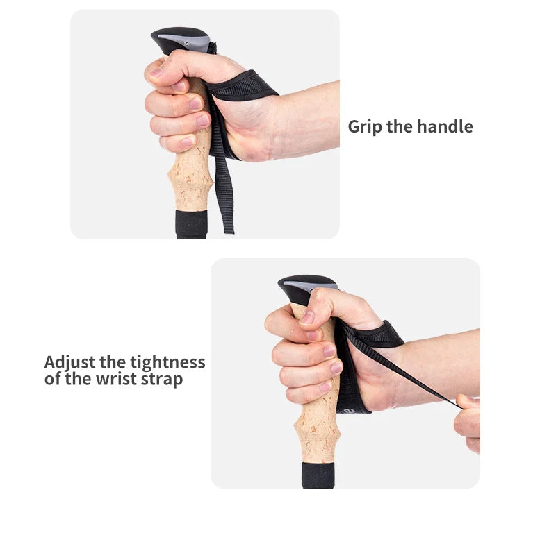 Naturehike baton de randonnée 2 pièces baton telescopique Fibre de carbone baton de marche randonnée léger accessoir randonnee Bâton d'escalade canne telescopique baton marche nordique carbone canne pliable randonnée