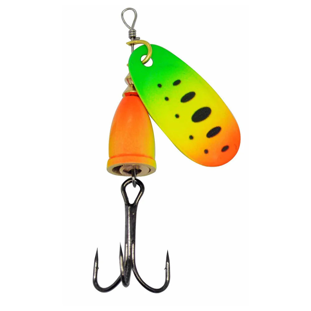 Leurre de pêche Spinner appât cuivre cloche artificielle métal leurres 8g composé appâts Rotation paillettes 1 pièce vente