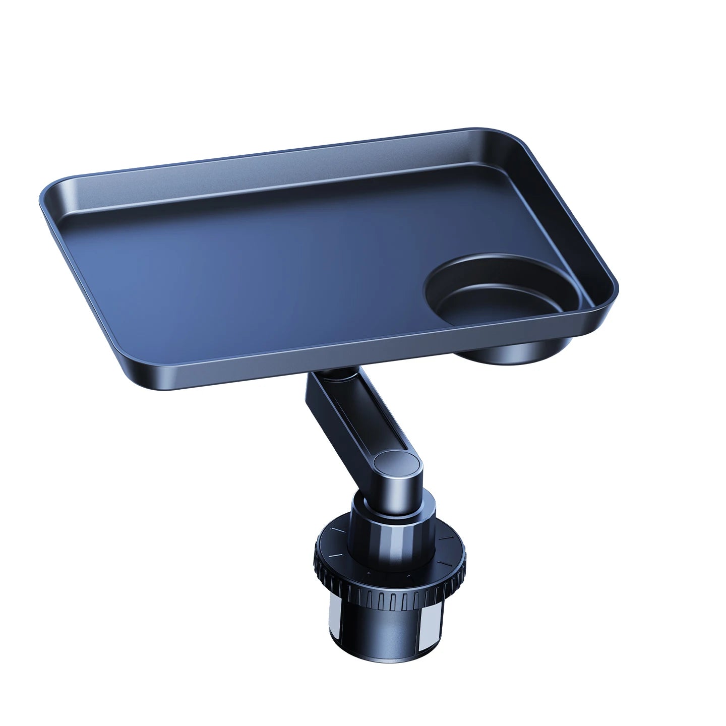 Tablette de table pivotante pour porte-gobelet de voiture Eary, plateau de repas pour siège avant/arrière, support pour manger, boire et sauces, idéal pour les voyages en voiture