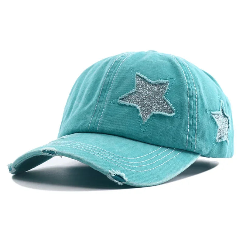 Gorra de béisbol con cola de caballo para mujer, sombrero de Hip Hop ajustable, nueva colección 2024