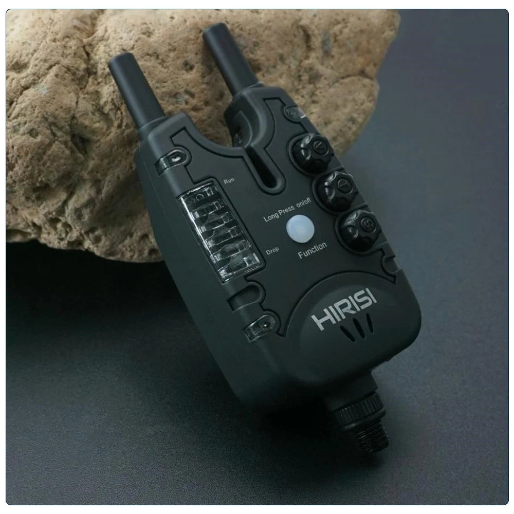 Alarme de pêche à la carpe Hirisi avec volume, tonalité, sensibilité et indicateur LED réglables - Accessoire de pêche essentiel B150