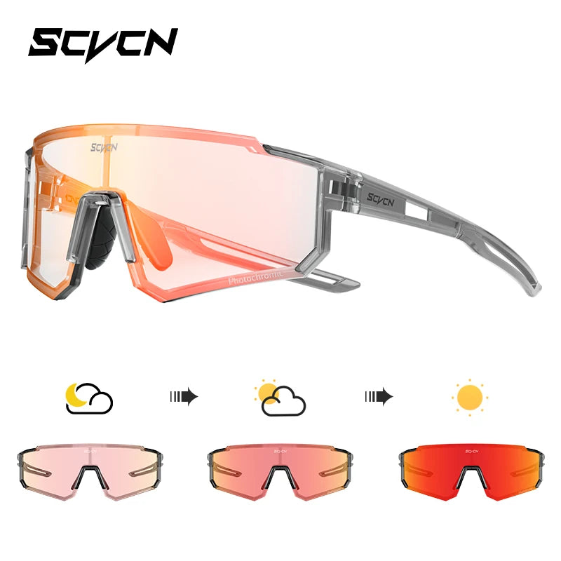 SCVCN nuevas gafas de sol para ciclismo al aire libre, gafas de bicicleta MTB para hombres, deportes, escalada, pesca, ciclismo UV400 para mujeres