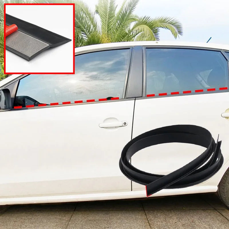 Bande d'étanchéité pour fenêtre de voiture, joint automatique en forme de V, remplissage d'écart de fenêtre latérale automatique, coupe-froid, accessoires d'isolation phonique