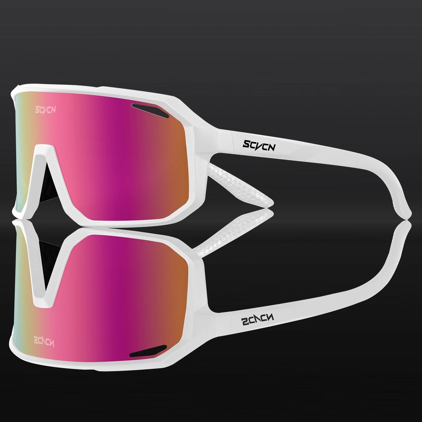 SCVCN Gafas de sol de ciclismo para hombre y mujer, MTB, bicicleta de carretera, gafas de conducción, deportes al aire libre, gafas de correr UV400, gafas de senderismo