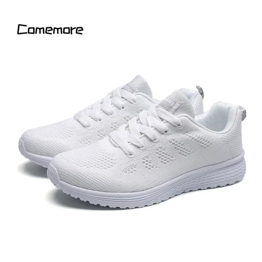 Zapatillas de mujer, zapatillas de moda para mujer, zapatillas deportivas para mujer, zapatos de diseñador, zapatos de mujer blancos, zapatos planos casuales para mujer, zapatillas deportivas