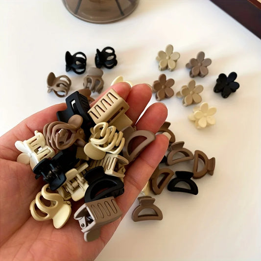 Lot de 5/10/20/30 pinces de petite taille beige assorties, accessoires mignons pour filles - Parfait pour un usage quotidien, des occasions spéciales ou des cadeaux de voyage