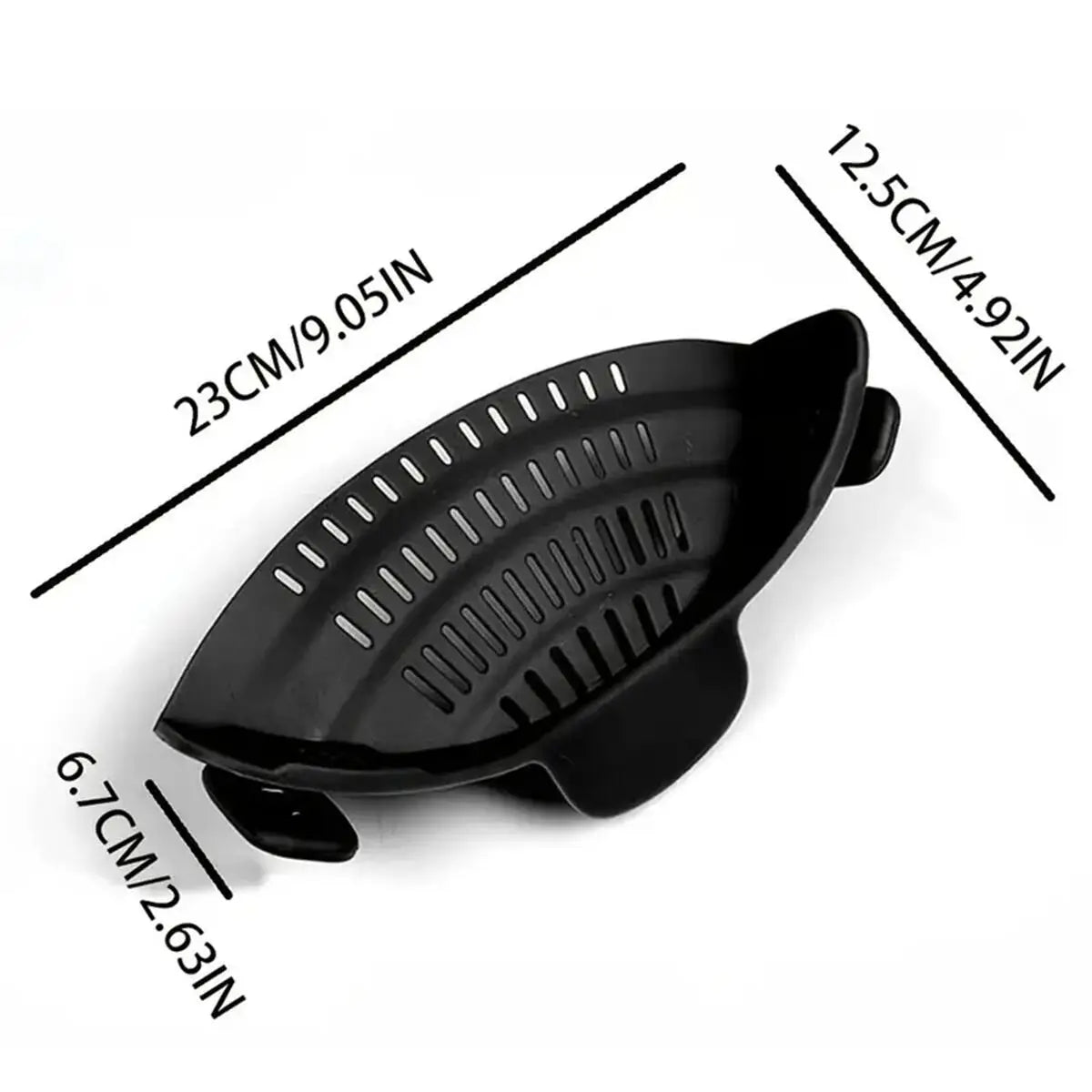 Adjustable Silicone Clip-On Colander, Pots and Bowls, Proximity Strainer, Noodle and Pasta Liner, 1PC