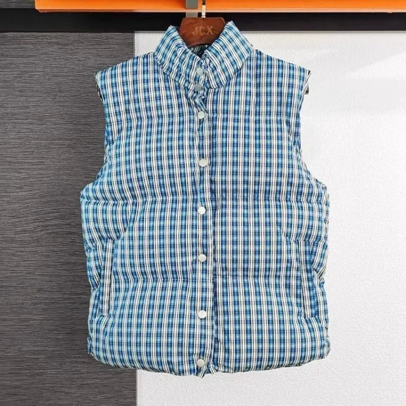 Chaleco acolchado de algodón para mujer, estilo coreano, ropa de moda 2025, chaleco de señora, aislado, media temporada, cálido, tendencia frío