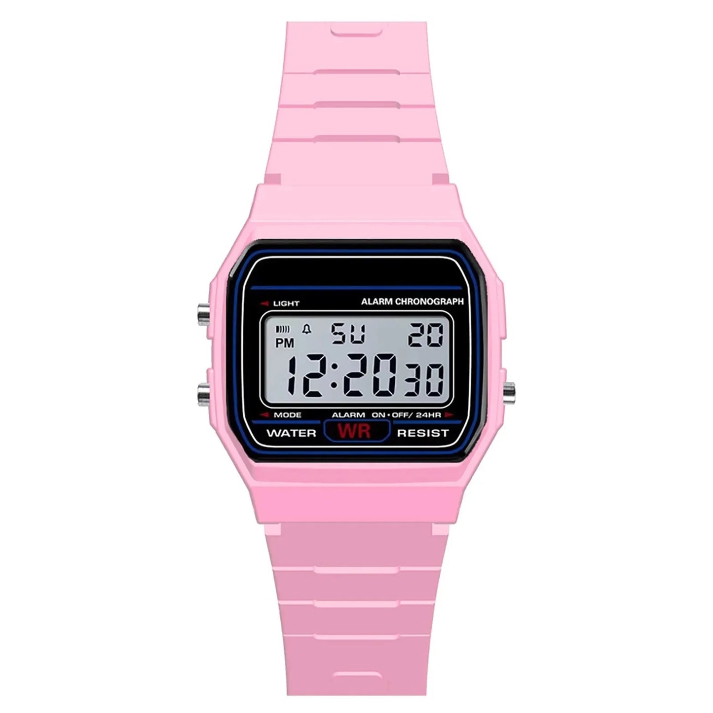 Reloj de pulsera deportivo militar analógico digital de lujo para hombre, resistente al agua, con luz LED, para niños y mujeres, con correa y alarma