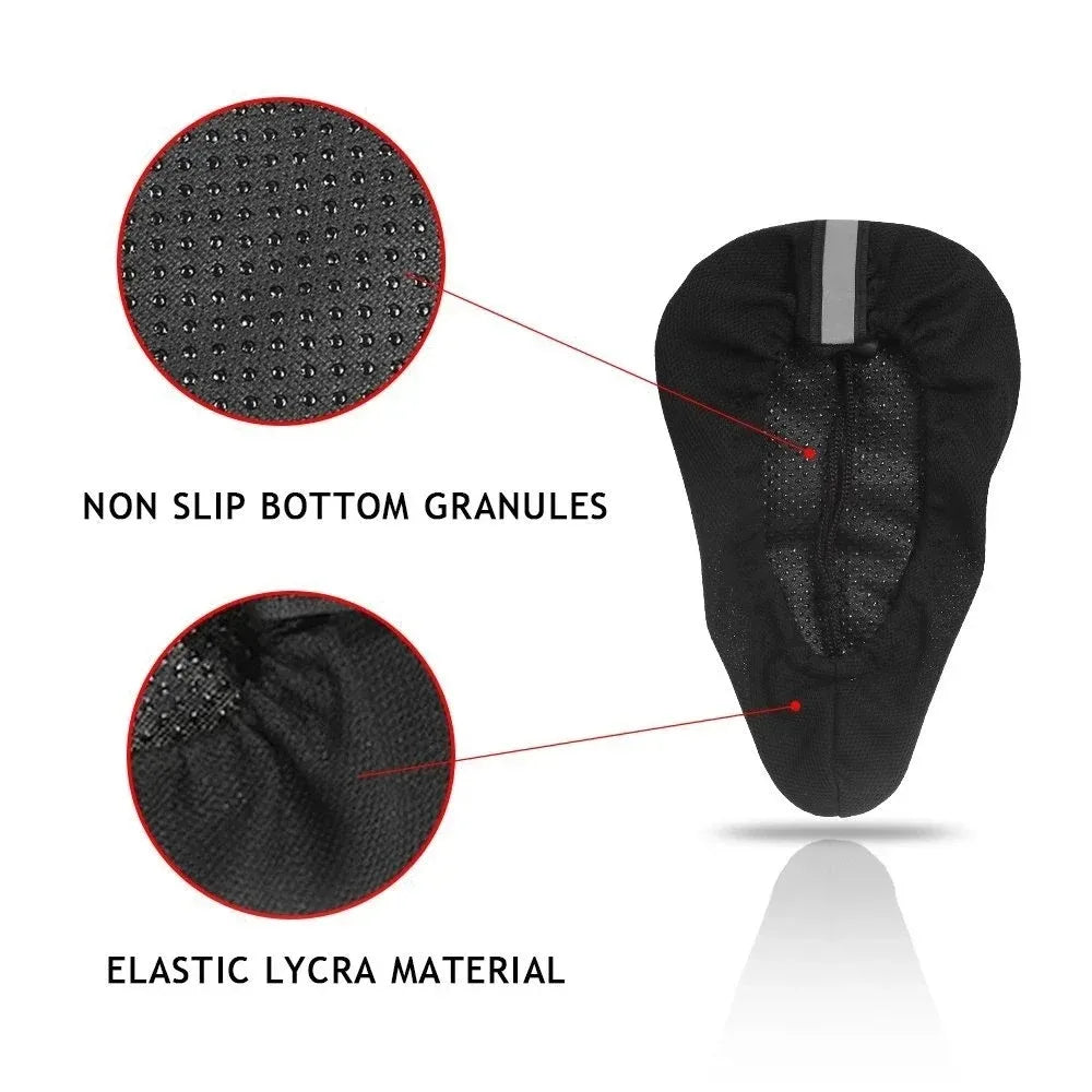 Asiento de bicicleta 3D suave y grueso para MTB, funda de asiento de ciclismo, cojín de esponja, cojín transpirable para exteriores, accesorios de bicicleta, 2025