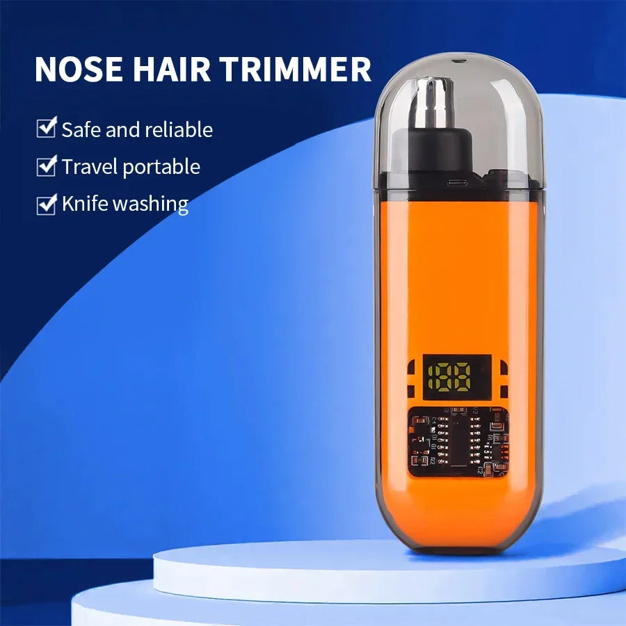 2-in-1 Portable Electric Trimmer for Men, Ear and Nose Trimmer, Professional, Painless, Portable, 2024