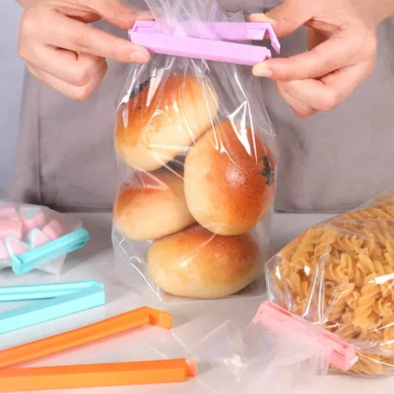 Clips hermétiques pour sacs alimentaires, 12 pièces, scellant en plastique réutilisable et étanche pour collations, chips et céréales |   Accessoires de cuisine lavables au lave-vaisselle