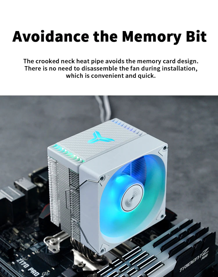 JONSBO CR1400 EVO refroidisseur de processeur 4 HeatPipes ARGB PWM processeur radiateur d'air ventilateur silencieux pour LGA1700 1200 1151 1150 AM4 AM5