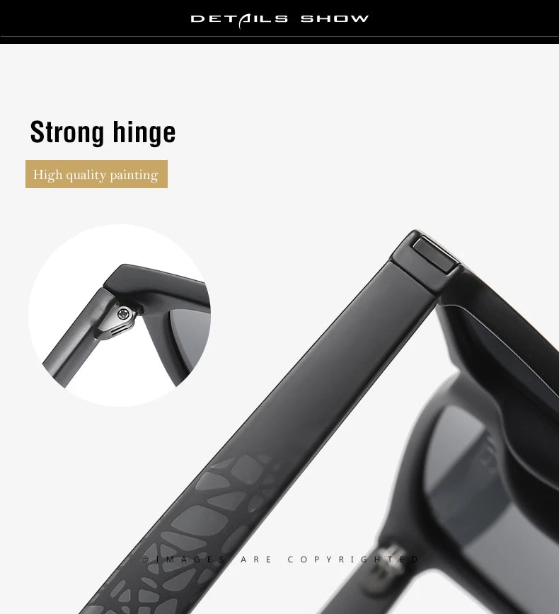 Classique Vintage lunettes de soleil polarisées homme mode léopard cadre rétro lunettes femme UV400 Anti-éblouissement lunettes de soleil homme