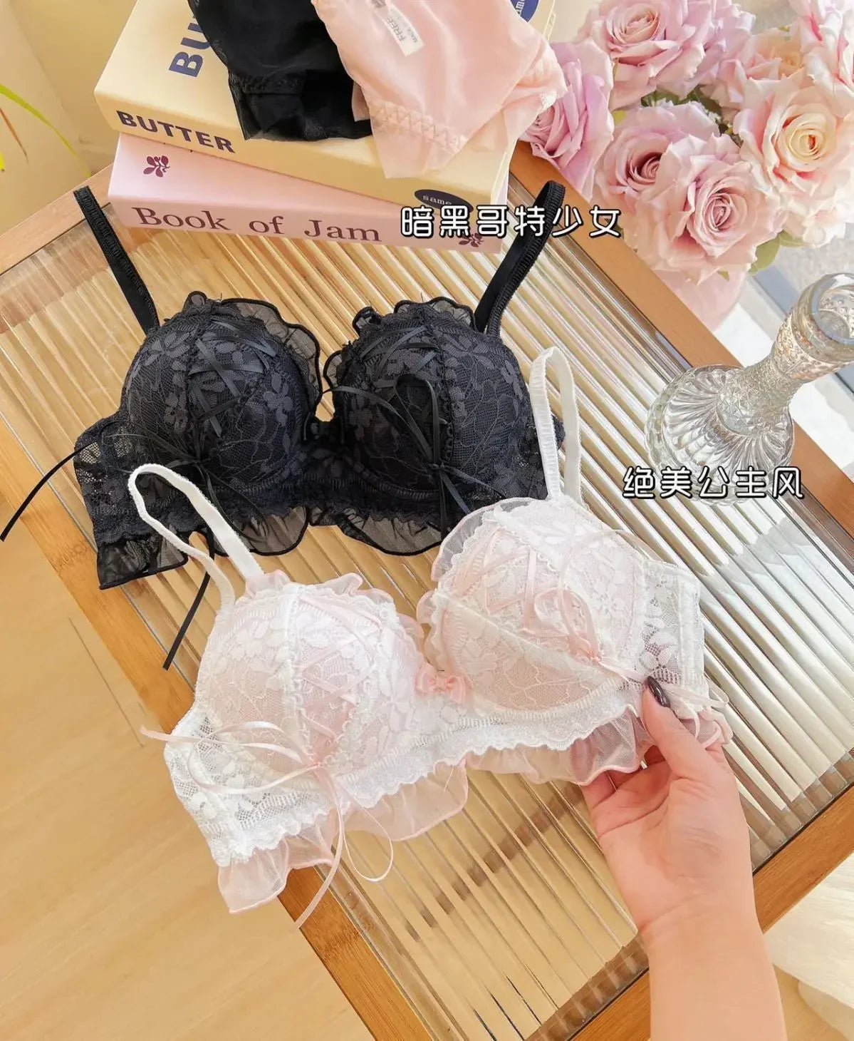 Soutien-gorge Push-Up Lolita Dentelle — Style Japonais Princesse