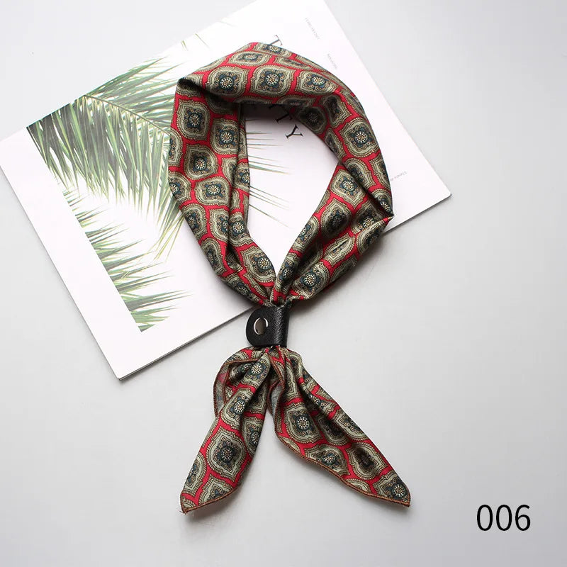 60*60 cm Men Women Boys Girls Ladies Small Square Designer Scarf Men's Luxury Accessories Ascot Tie Neckties Cravat