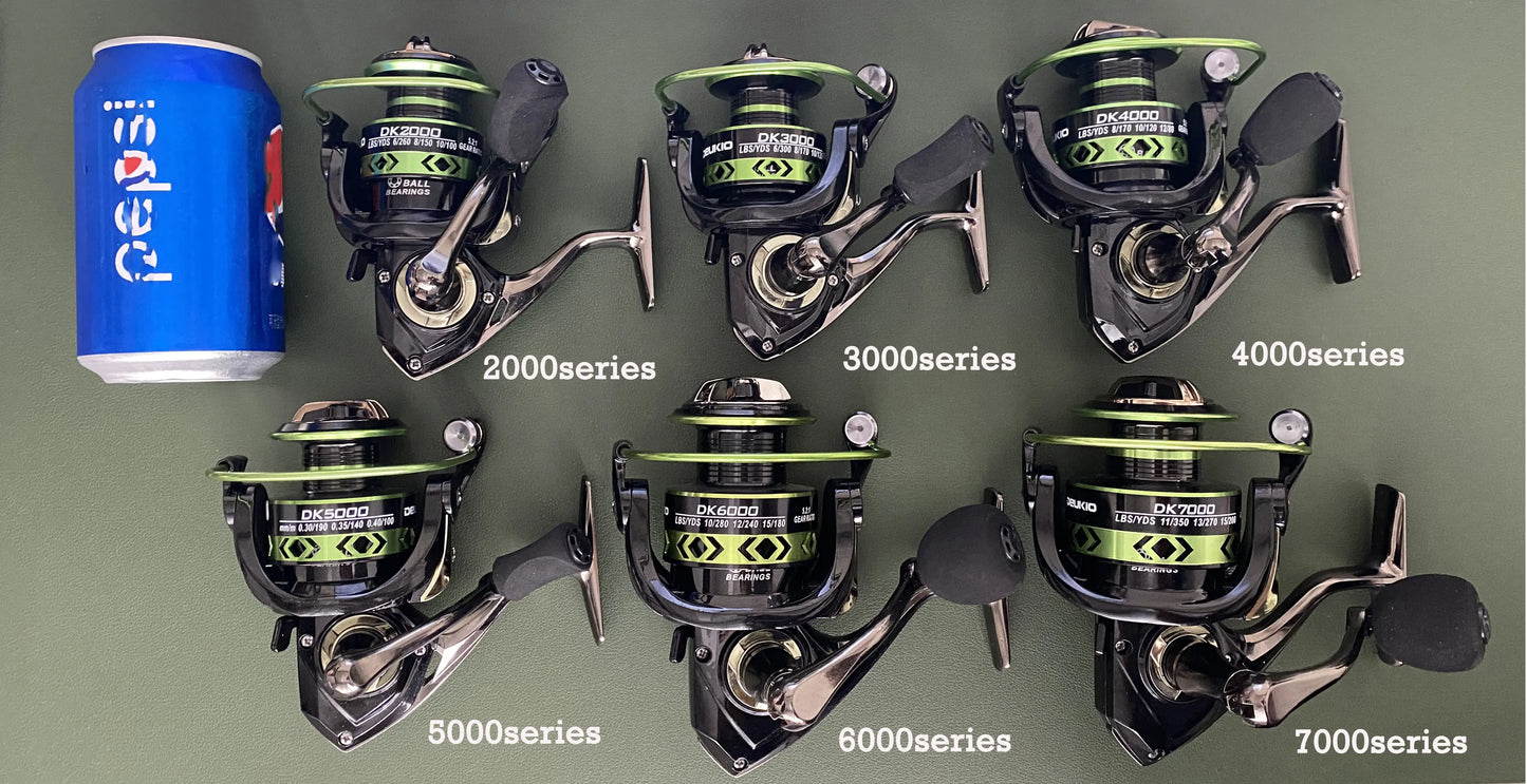 VWVIVIDWORLD, traînée maximale de 21KG, moulinet de pêche, équipement en alliage de Zinc, bobine en alliage, bras en métal, pied en métal, moulinet Spinning, pêche à la carpe, eau salée