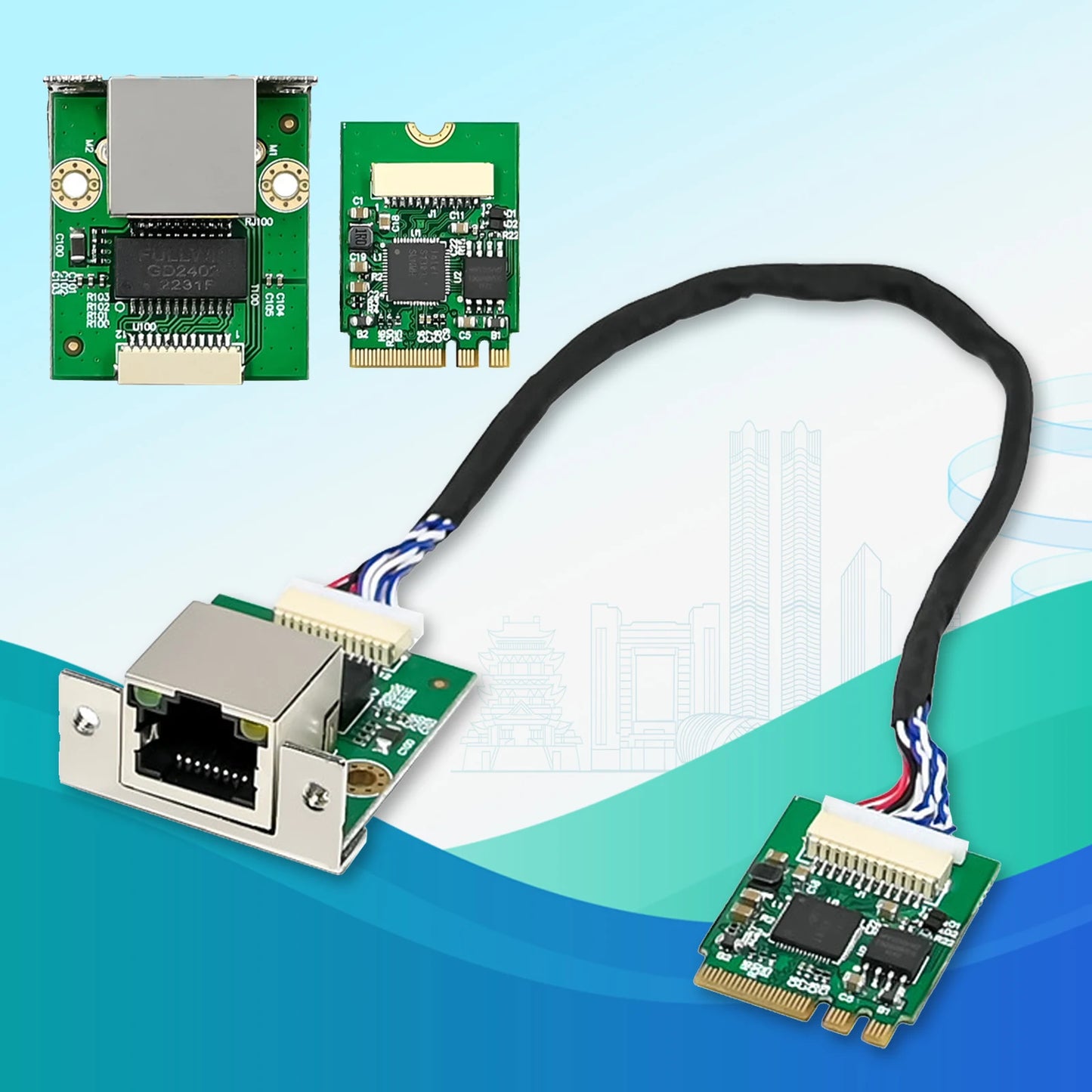 M.2 A + E 2.5GbE Intel I226-V Ethernet carte NIC multi-gig 2.5G/1G/100M NGFF 2230 carte réseau serveur de contrôle industriel