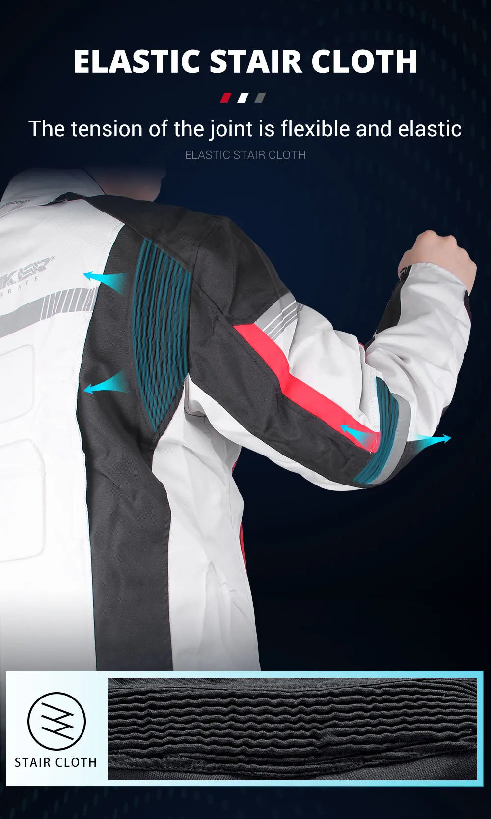 Veste de moto imperméable pour homme — veste de course, pantalon moto portable, protection EVA