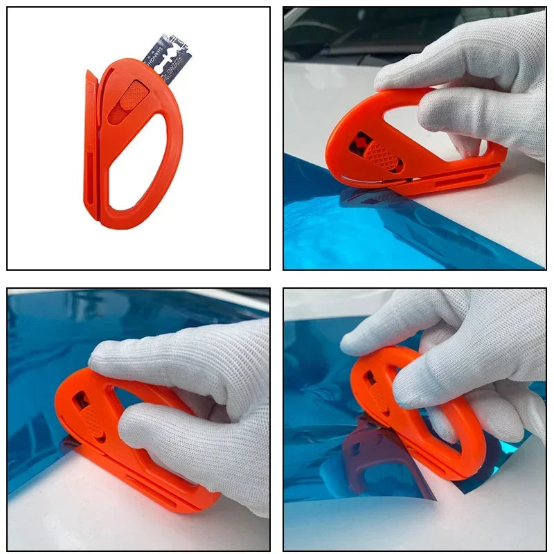Juego de herramientas para envolver coches, juego de láminas automotrices, herramientas para envolver vinilo, espátula, raspador, cuchillo de corte para juego de herramientas de película para envolver coches