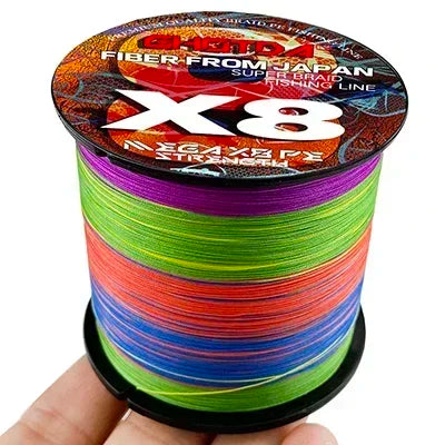 GHOTDA LURE FISH X8 lignes de pêche 300M 100M 8 brins fils tressés Multifilament PE ligne pour carpe cordon de pêche 18LB-78LB lisse