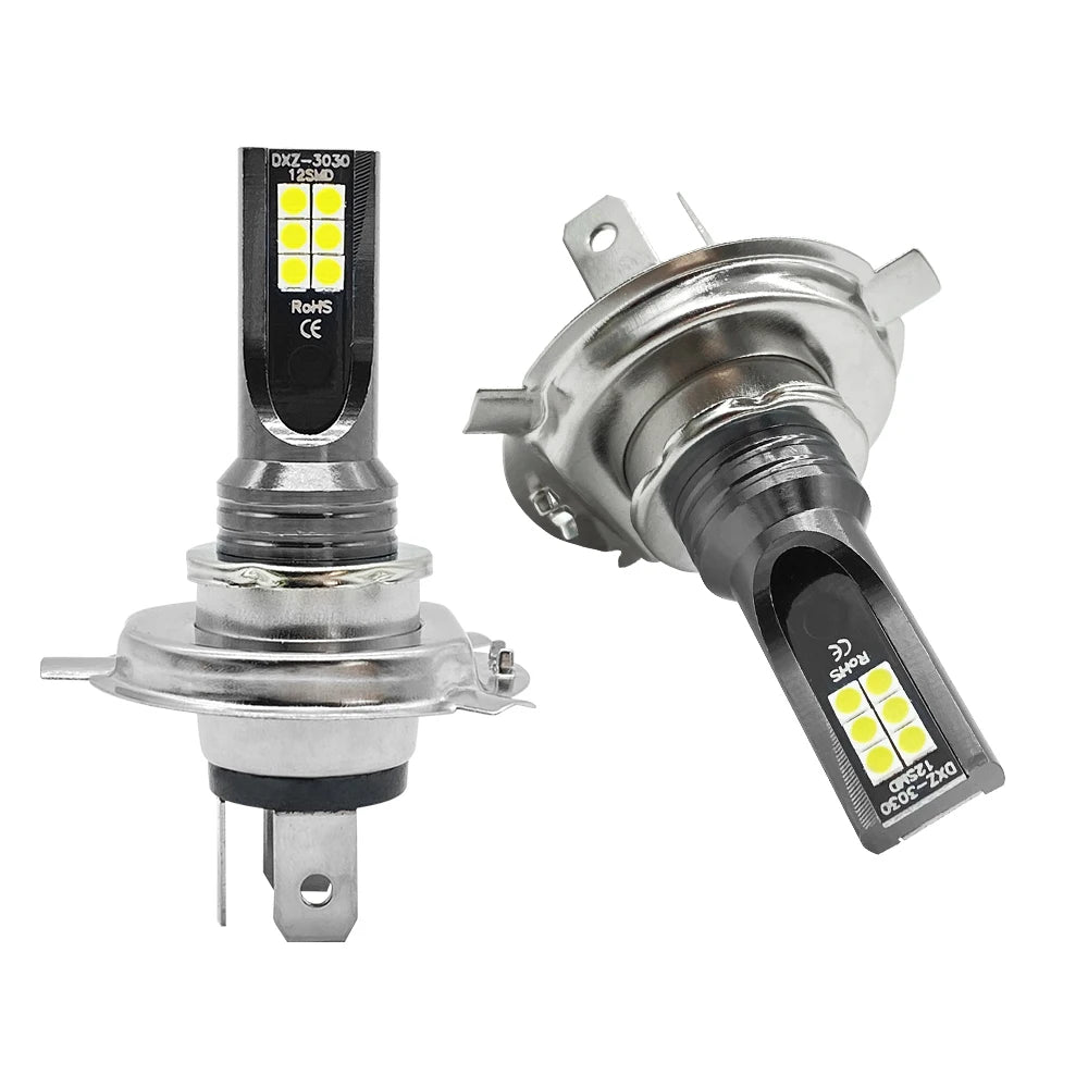 Super bright LED bulb for car and motorcycle, automatic fog lights, sauna light, H4, H7, H1, H3, H8, H9, H11, 9005, 9006, HB3, HB4, 12V, 24V, 80W, 2 pieces