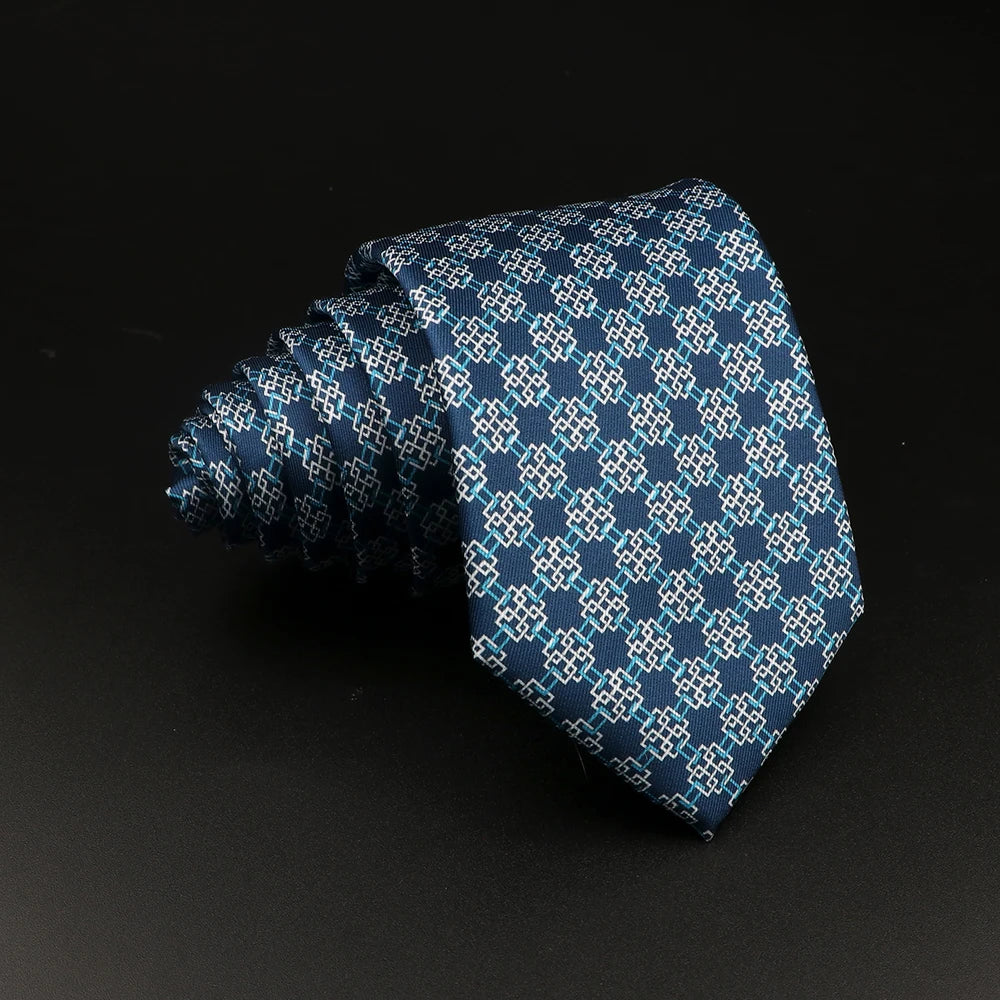 51 Styles Men's Silk Ties Jacquard Striped Plaid Floral Tie Accessories Daily Wear Shirt Suit Necktie Wedding Party Gift