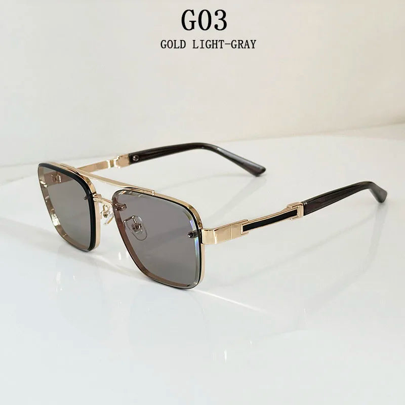 Lunettes de soleil pour hommes vintage carrées — femmes, rétro, mode