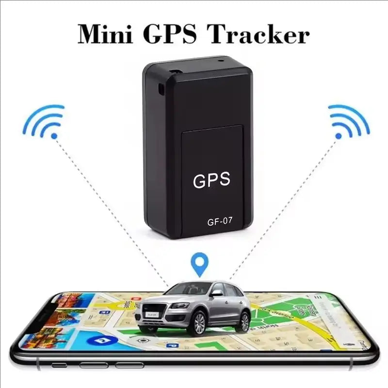 Mini GPS tracker, positioning app, GF07, car GPS tracker, magnetic GPS locator for vehicle, anti-loss, anti-theft, alarm, GPS tracking device