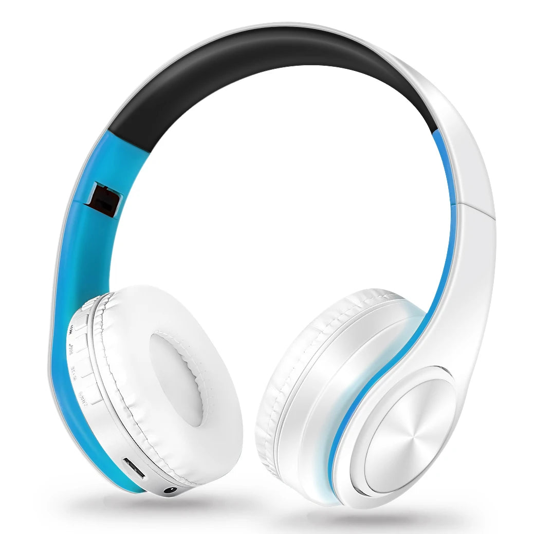 Auriculares inalámbricos Bluetooth para hombre, regalo dorado, auriculares estéreo, juego con micrófono incorporado, universales para Android e iOS