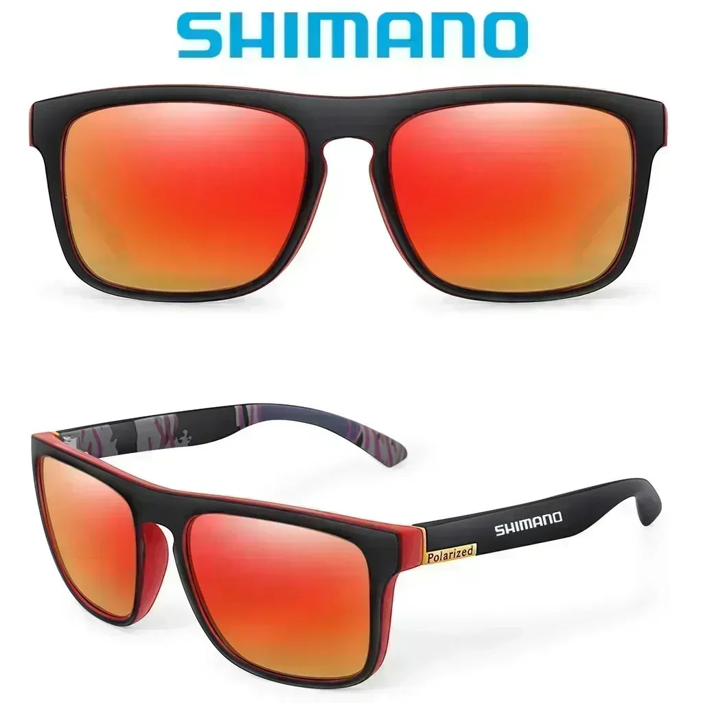 Lunettes de soleil polarisées Shimano, protection UV400 pour hommes et femmes, pour la chasse, la pêche, la conduite, le vélo, avec boîte en option
