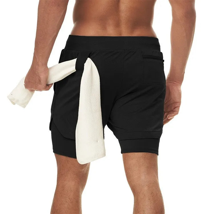 Short de course camouflage pour hommes, Short de sport 2 en 1, séchage rapide, entraînement, Fitness, Jogging, pantalons courts d'été pour hommes